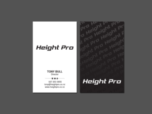Business Card Design by Creations Box 2015 for Height Pro Ltd | Design: #18293603