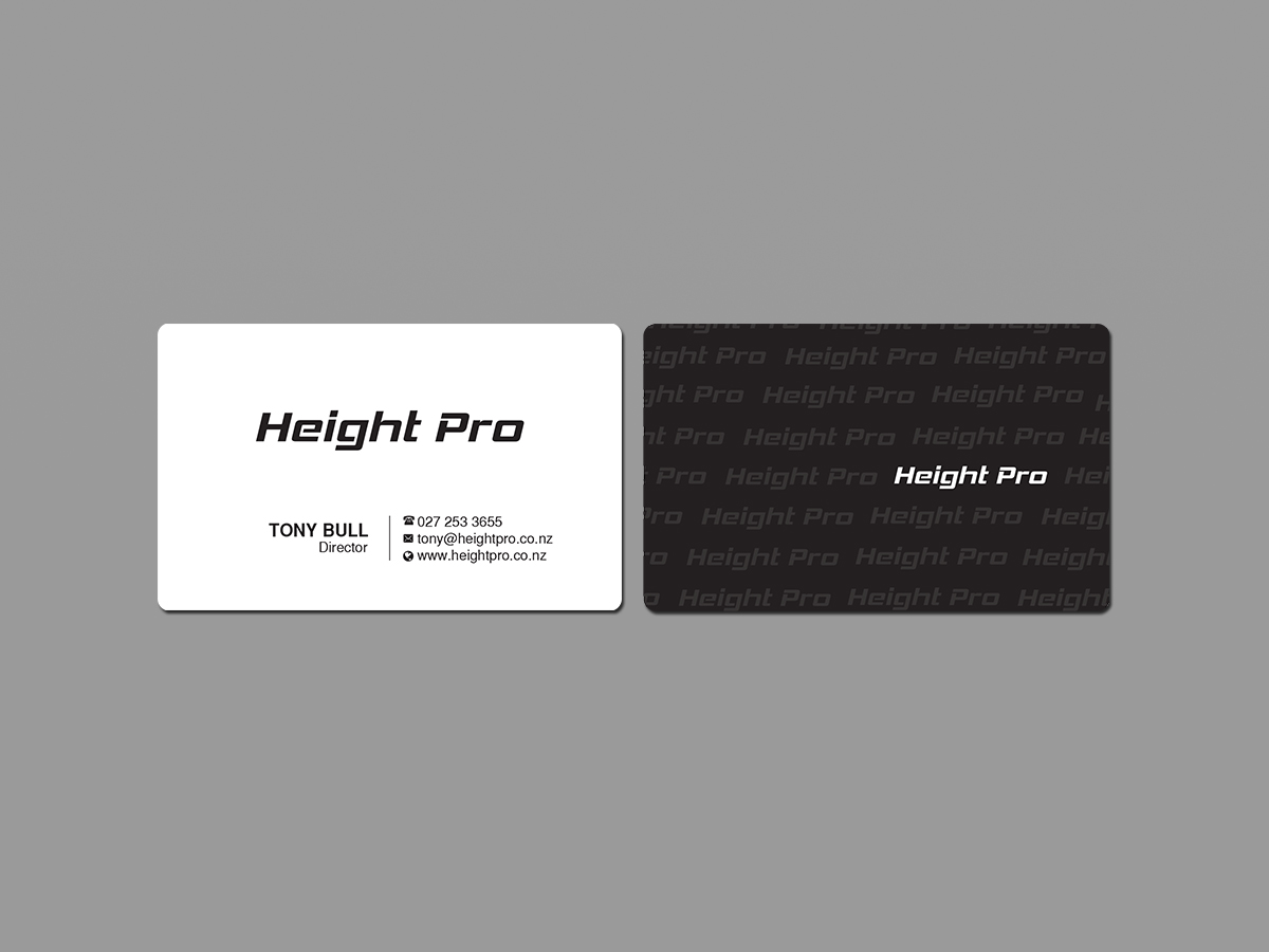 Business Card Design by Creations Box 2015 for Height Pro Ltd | Design #18293605