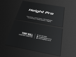 Business Card Design by chandrayaan.creative for Height Pro Ltd | Design: #18297234