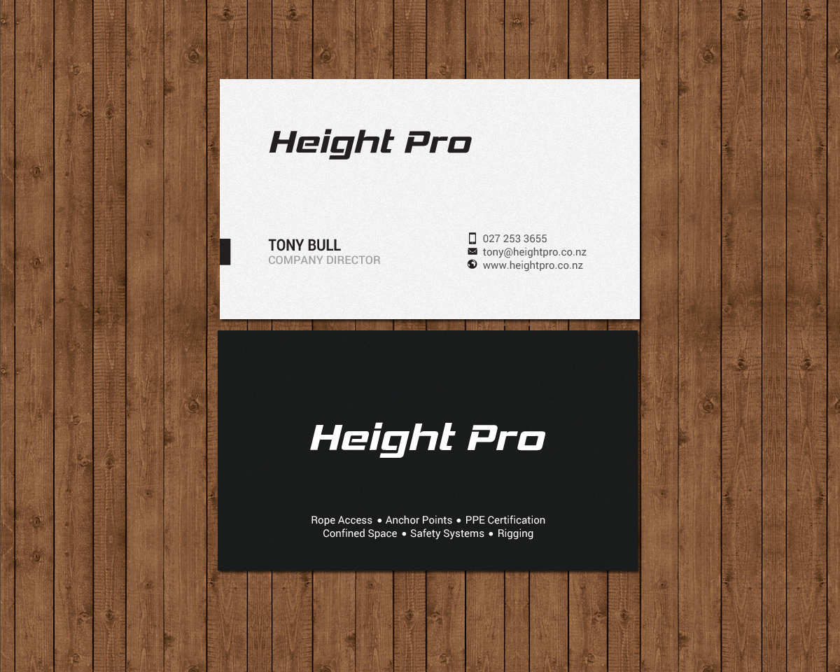 Visitenkarten-Design von chandrayaan.creative für Height Pro Ltd | Design #18297245