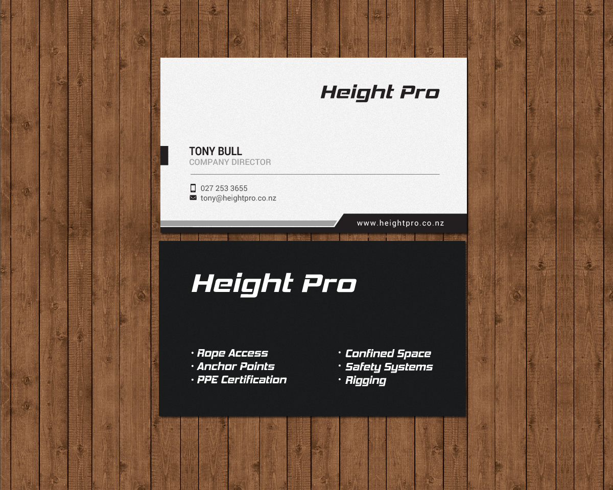 Business Card Design by chandrayaan.creative for Height Pro Ltd | Design #18297247