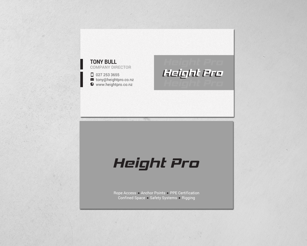 Visitenkarten-Design von chandrayaan.creative für Height Pro Ltd | Design #18297261
