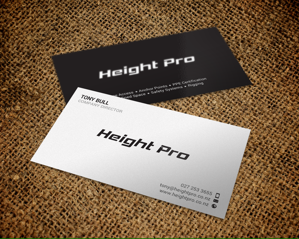 Business Card Design by chandrayaan.creative for Height Pro Ltd | Design #18297285