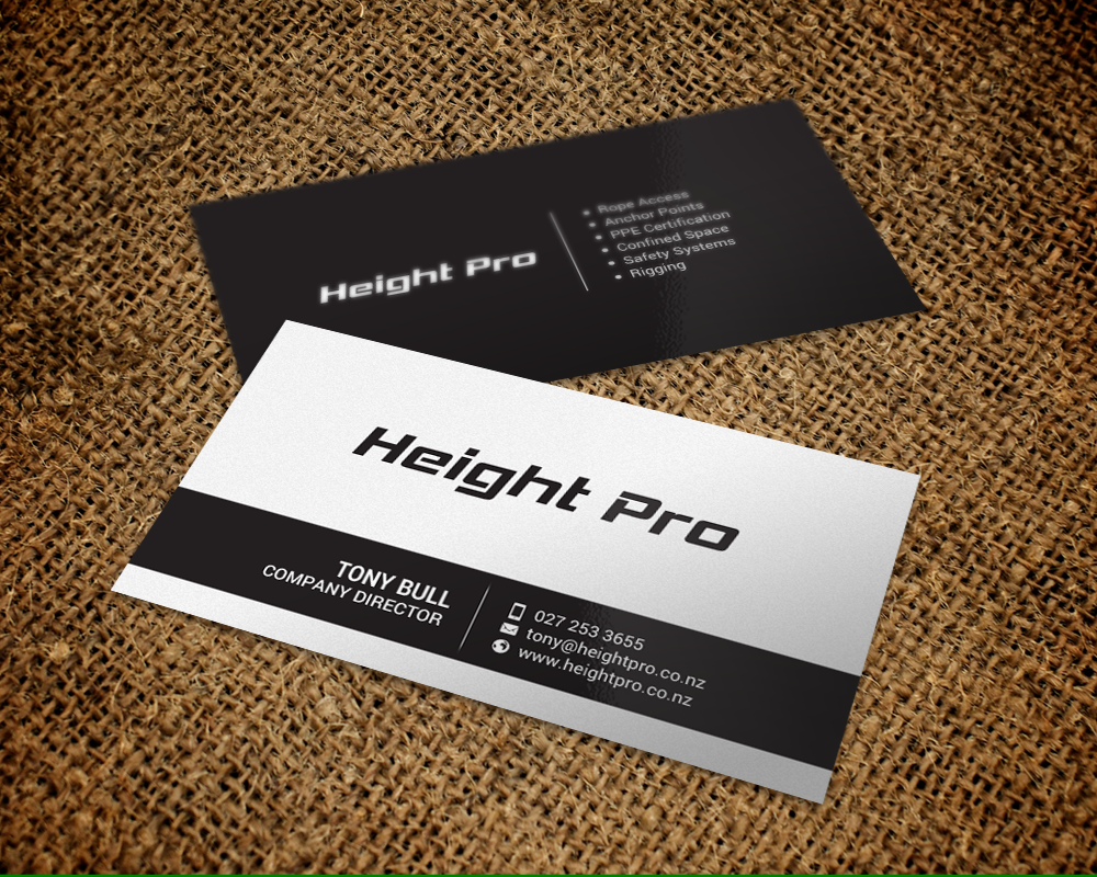 Visitenkarten-Design von chandrayaan.creative für Height Pro Ltd | Design #18297289