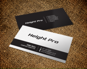 Business Card Design by chandrayaan.creative for Height Pro Ltd | Design: #18297289