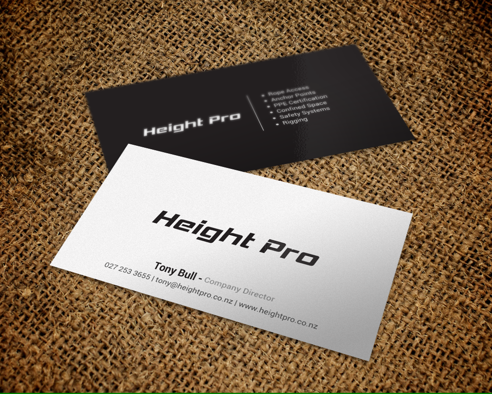 Business Card Design by chandrayaan.creative for Height Pro Ltd | Design #18297293