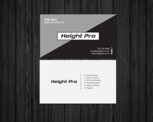 Business Card Design by chandrayaan.creative for Height Pro Ltd | Design: #18297294