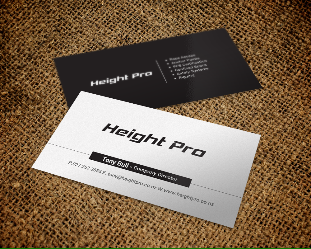 Business Card Design by chandrayaan.creative for Height Pro Ltd | Design #18297295
