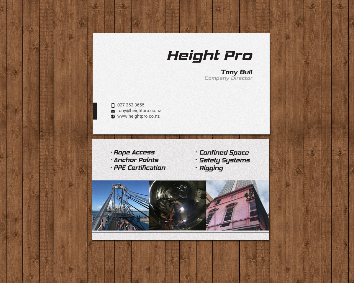 Business Card Design by chandrayaan.creative for Height Pro Ltd | Design #18299617