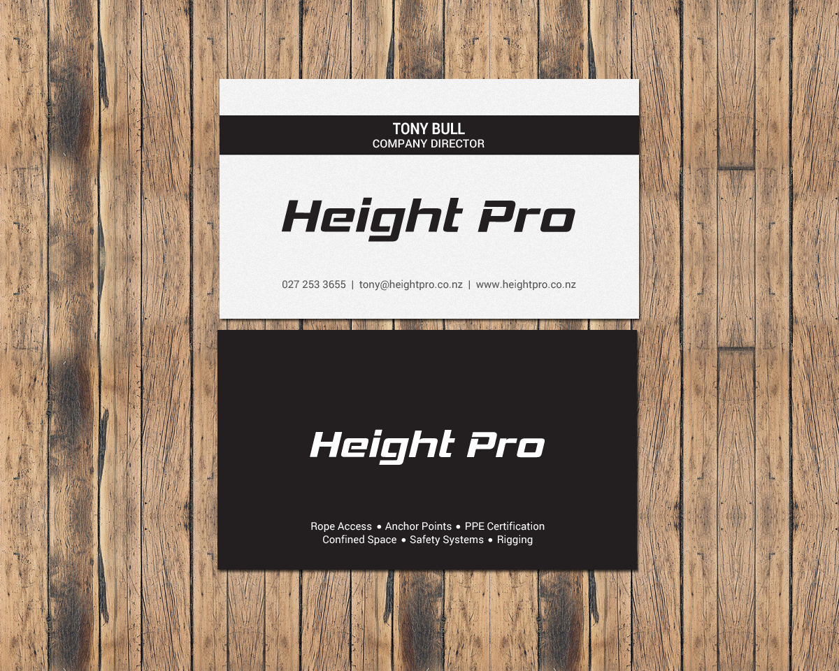 Visitenkarten-Design von chandrayaan.creative für Height Pro Ltd | Design #18299645
