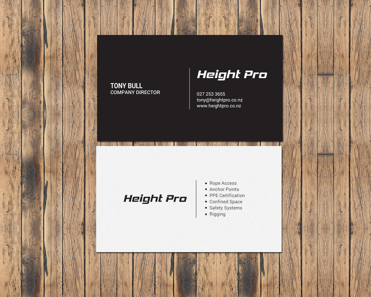Business Card Design by chandrayaan.creative for Height Pro Ltd | Design #18299646