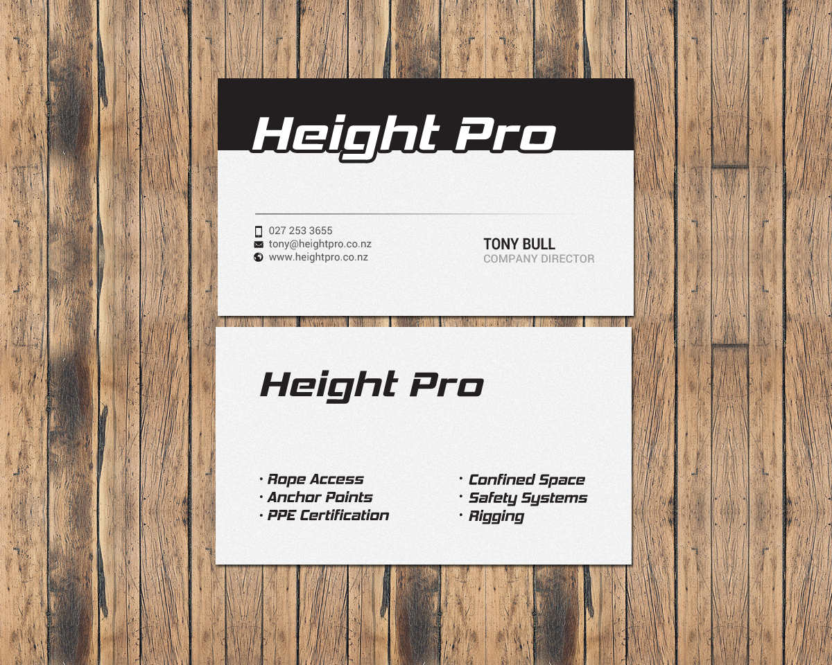 Visitenkarten-Design von chandrayaan.creative für Height Pro Ltd | Design #18299648