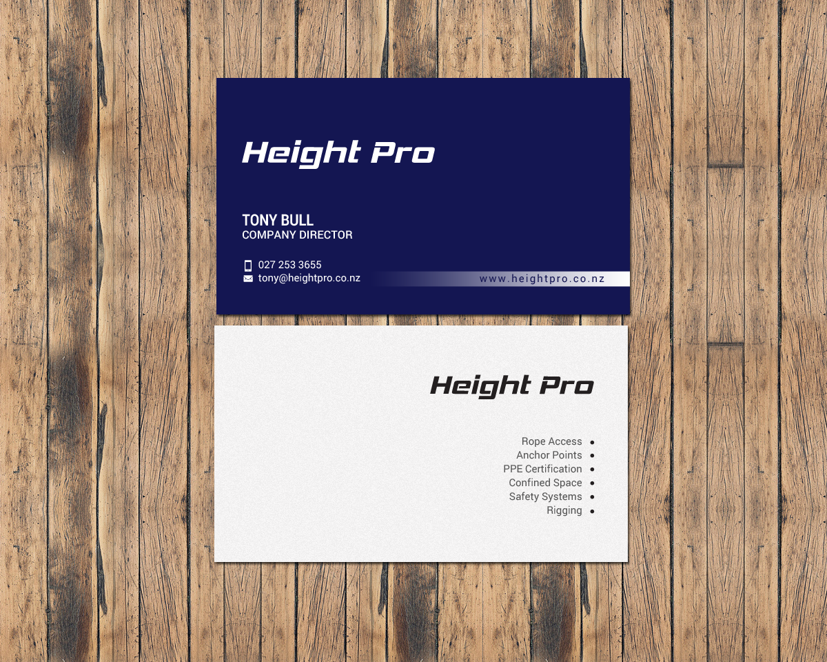 Visitenkarten-Design von chandrayaan.creative für Height Pro Ltd | Design #18299658