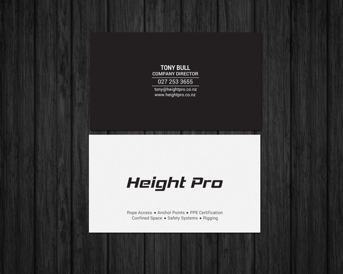 Business Card Design by chandrayaan.creative for Height Pro Ltd | Design #18299670