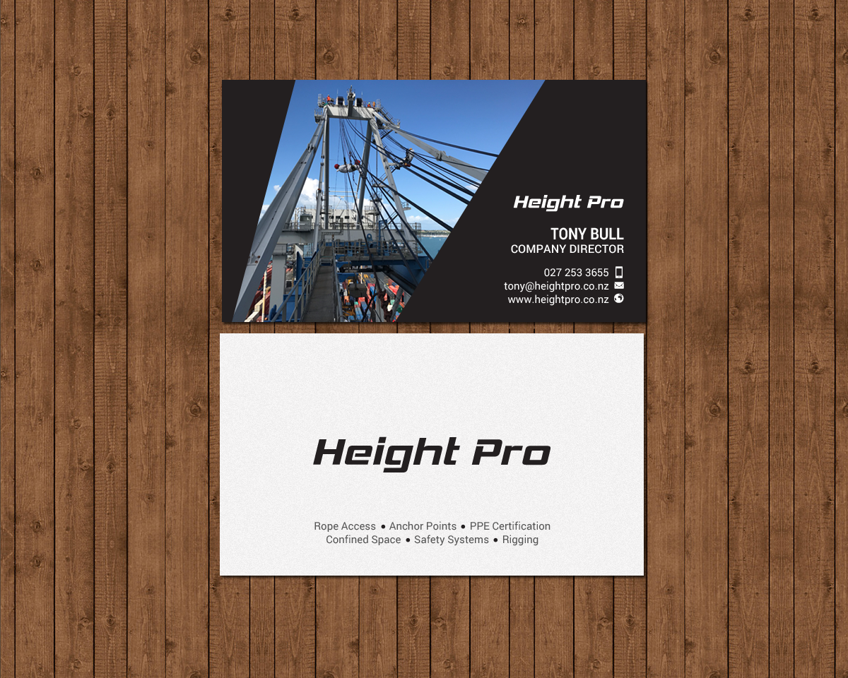 Business Card Design by chandrayaan.creative for Height Pro Ltd | Design #18299672