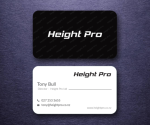 Business Card Design by M6G for Height Pro Ltd | Design: #18303793