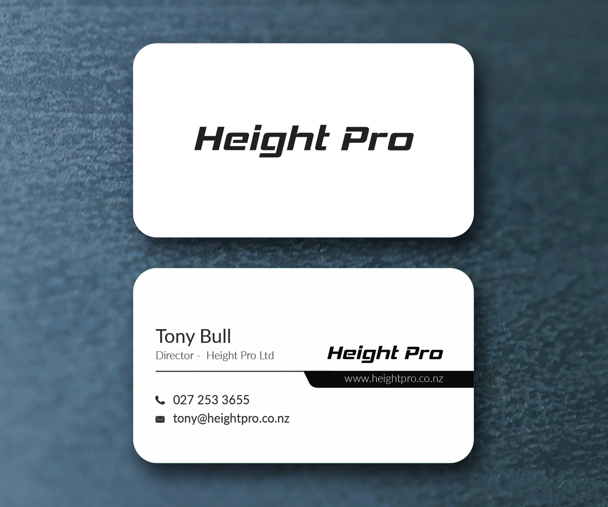 Diseño de Tarjeta de Presentación por M6G para Height Pro Ltd | Diseño #18303867