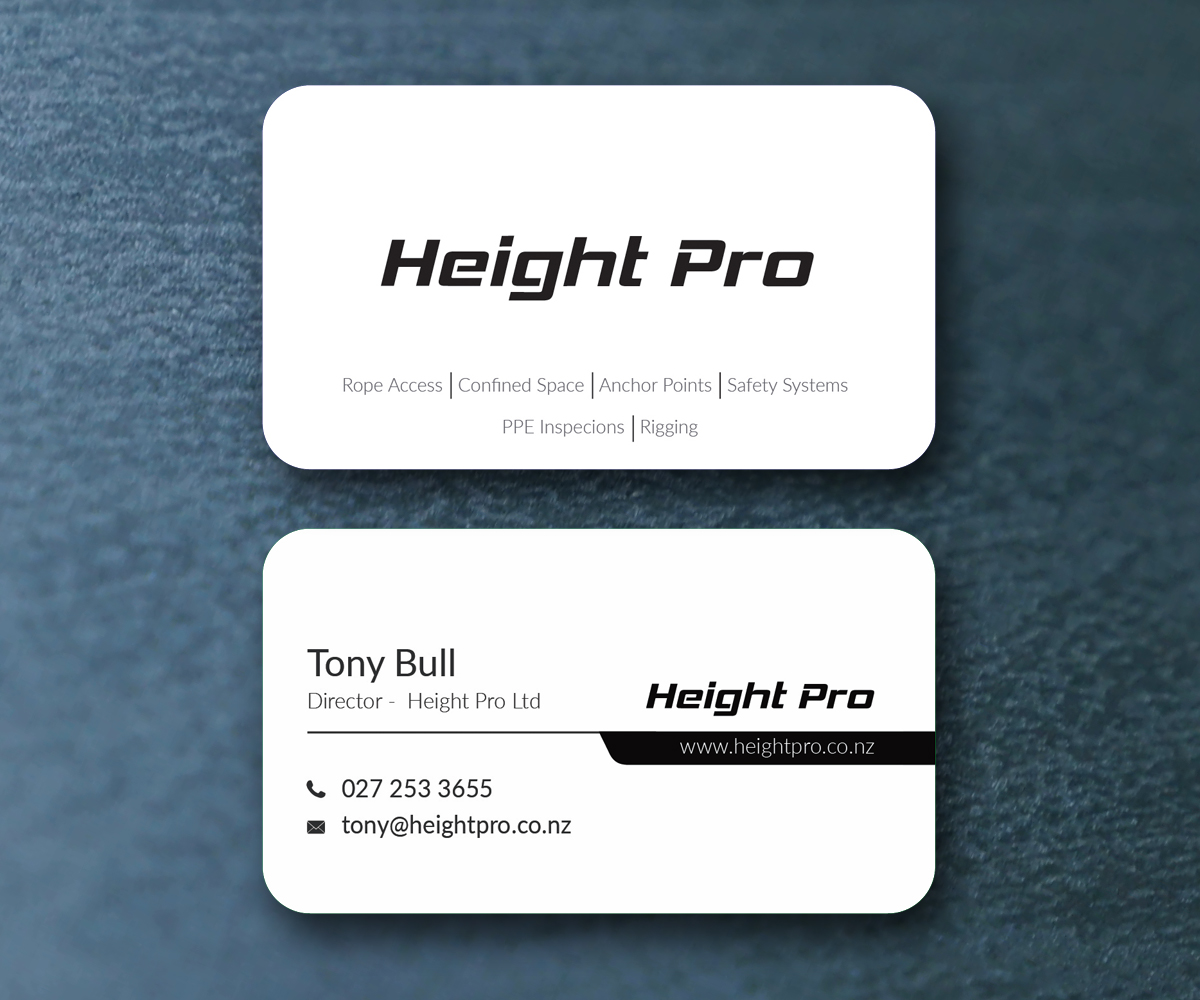 Business Card Design by M6G for Height Pro Ltd | Design #18306445