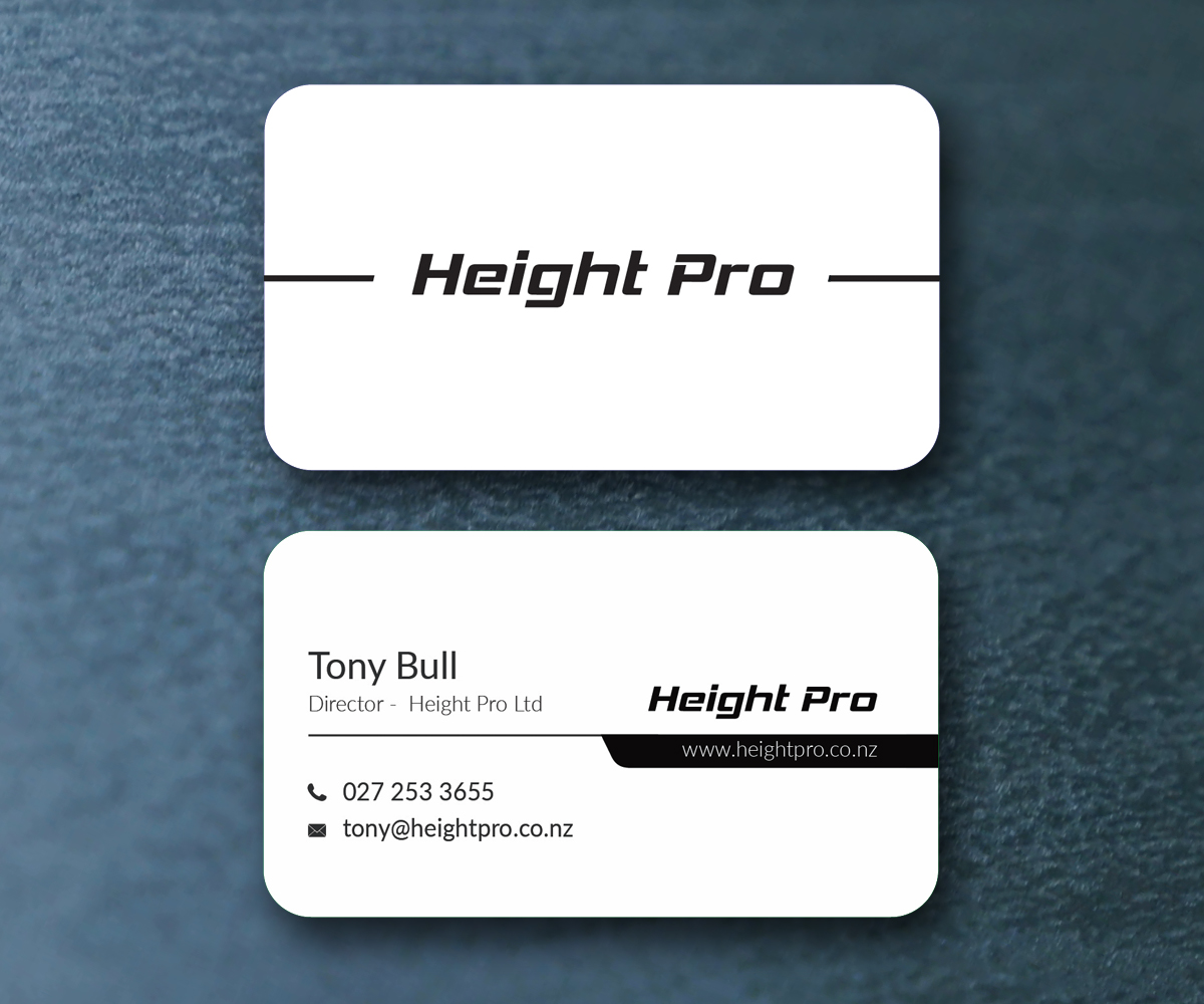 Business Card Design by M6G for Height Pro Ltd | Design #18306671