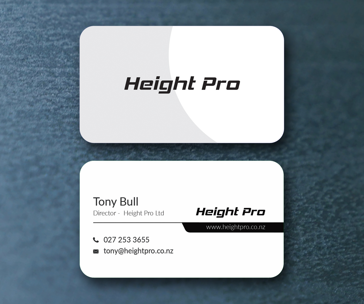 Business Card Design by M6G for Height Pro Ltd | Design #18306732