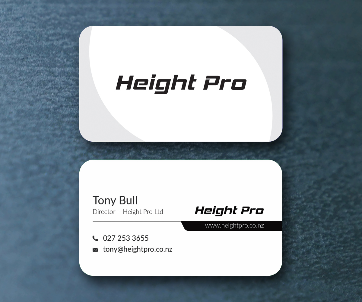 Business Card Design by M6G for Height Pro Ltd | Design #18306780