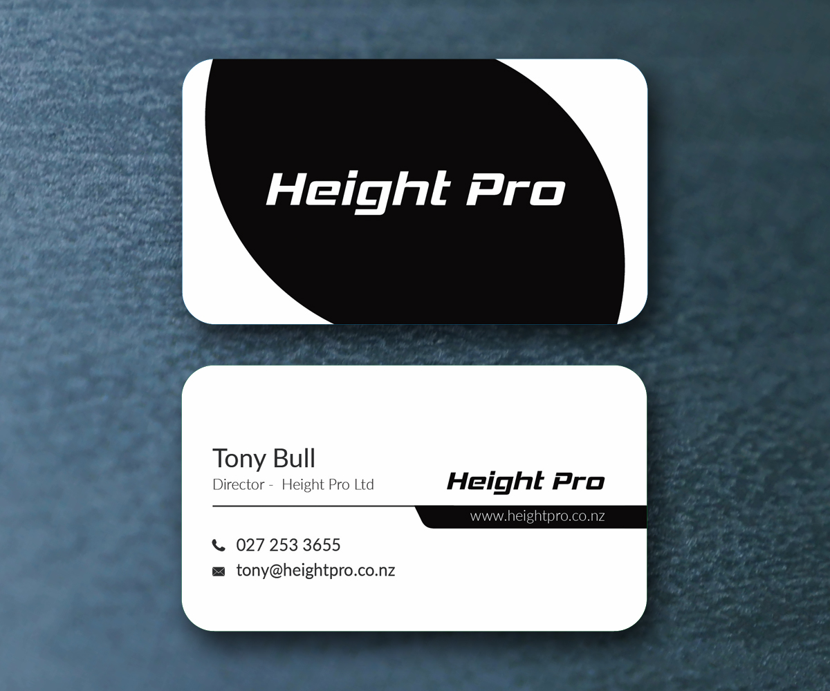 Business Card Design by M6G for Height Pro Ltd | Design #18306792