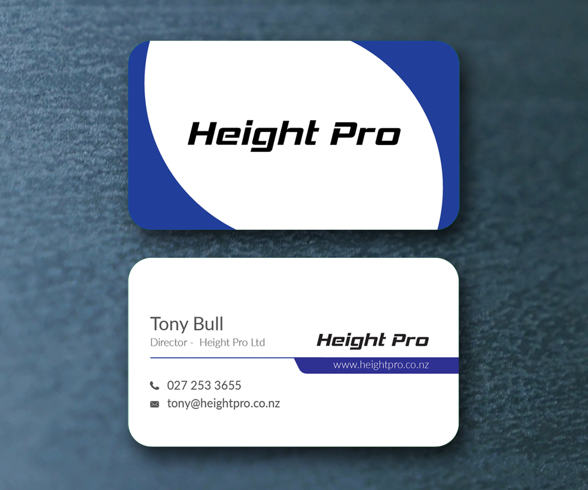 Business Card Design by M6G for Height Pro Ltd | Design #18364873