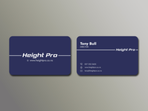 Business Card Design by creativespace.world for Height Pro Ltd | Design #18363574
