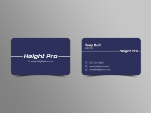 Business Card Design by creativespace.world for Height Pro Ltd | Design: #18658301