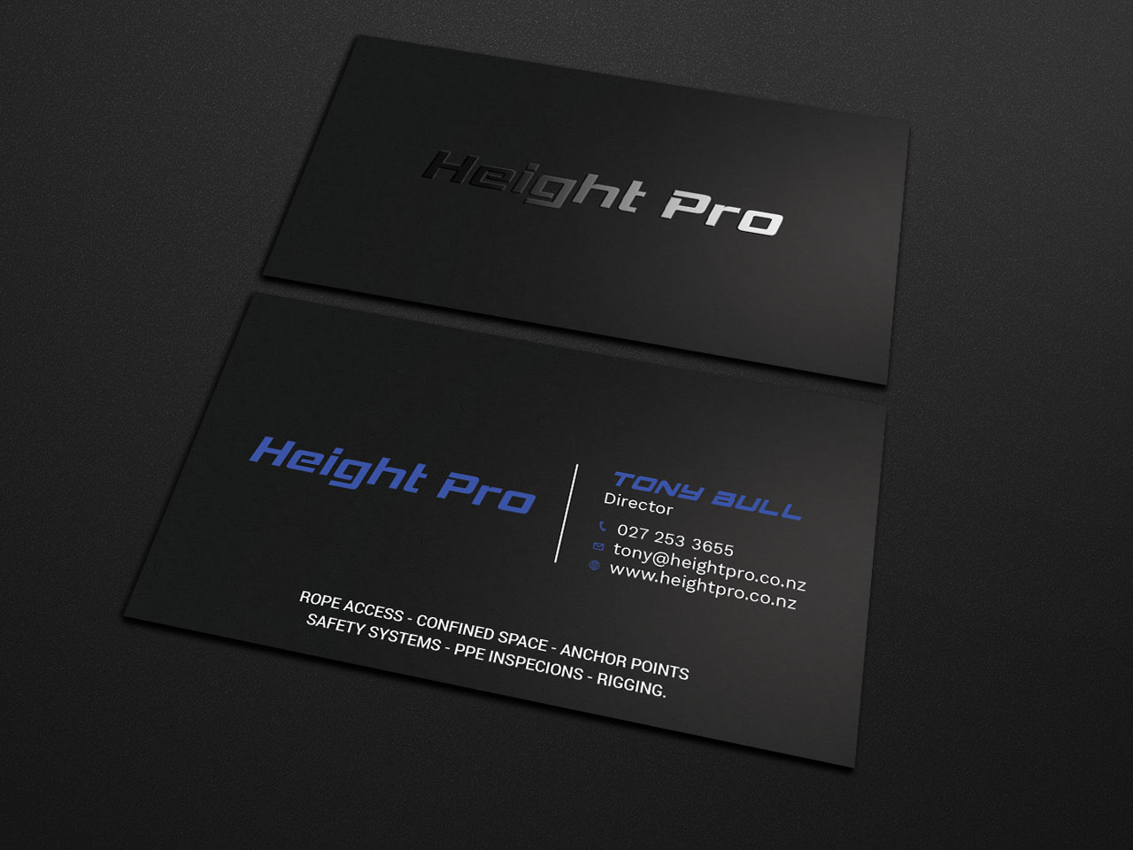 Design de Carte de Visite par Tripti Ranjan Gain pour Height Pro Ltd | Design #18295489