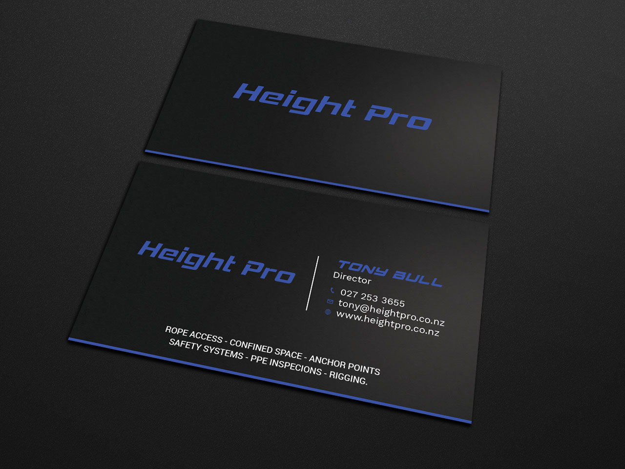 Business Card Design by Tripti Ranjan Gain for Height Pro Ltd | Design #18295490