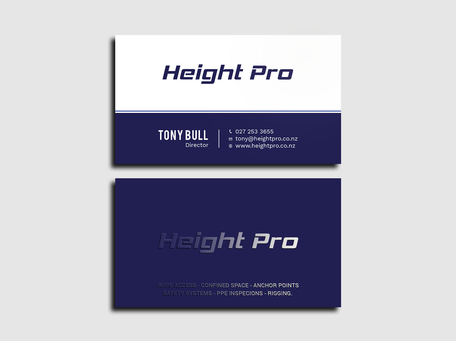Design de Carte de Visite par Tripti Ranjan Gain pour Height Pro Ltd | Design #18295497