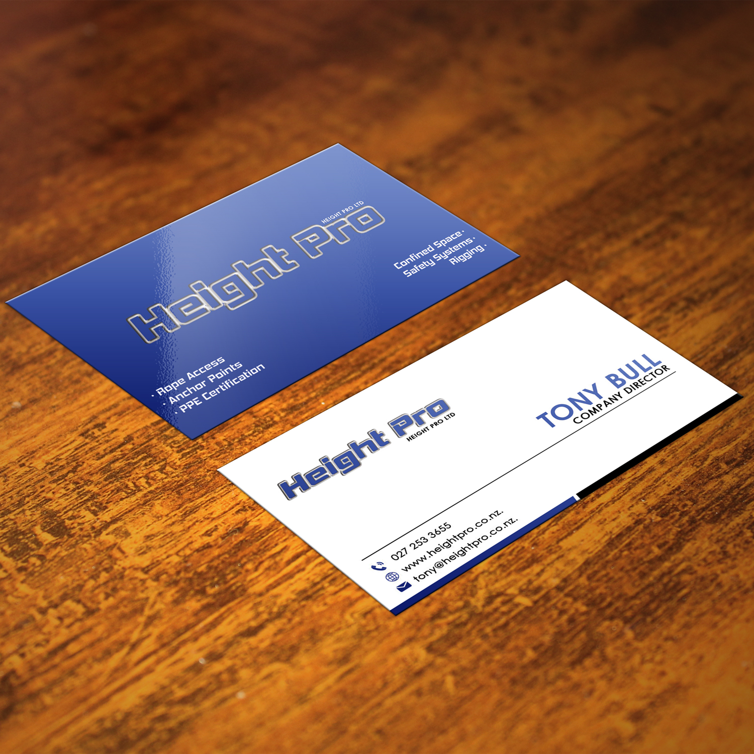 Business Card Design by Darvel Emmanuel for Height Pro Ltd | Design #18289671