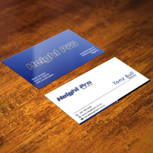 Business Card Design by Darvel Emmanuel for Height Pro Ltd | Design: #18430026