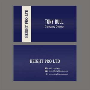 Business Card Design by BWT for Height Pro Ltd | Design #18317322