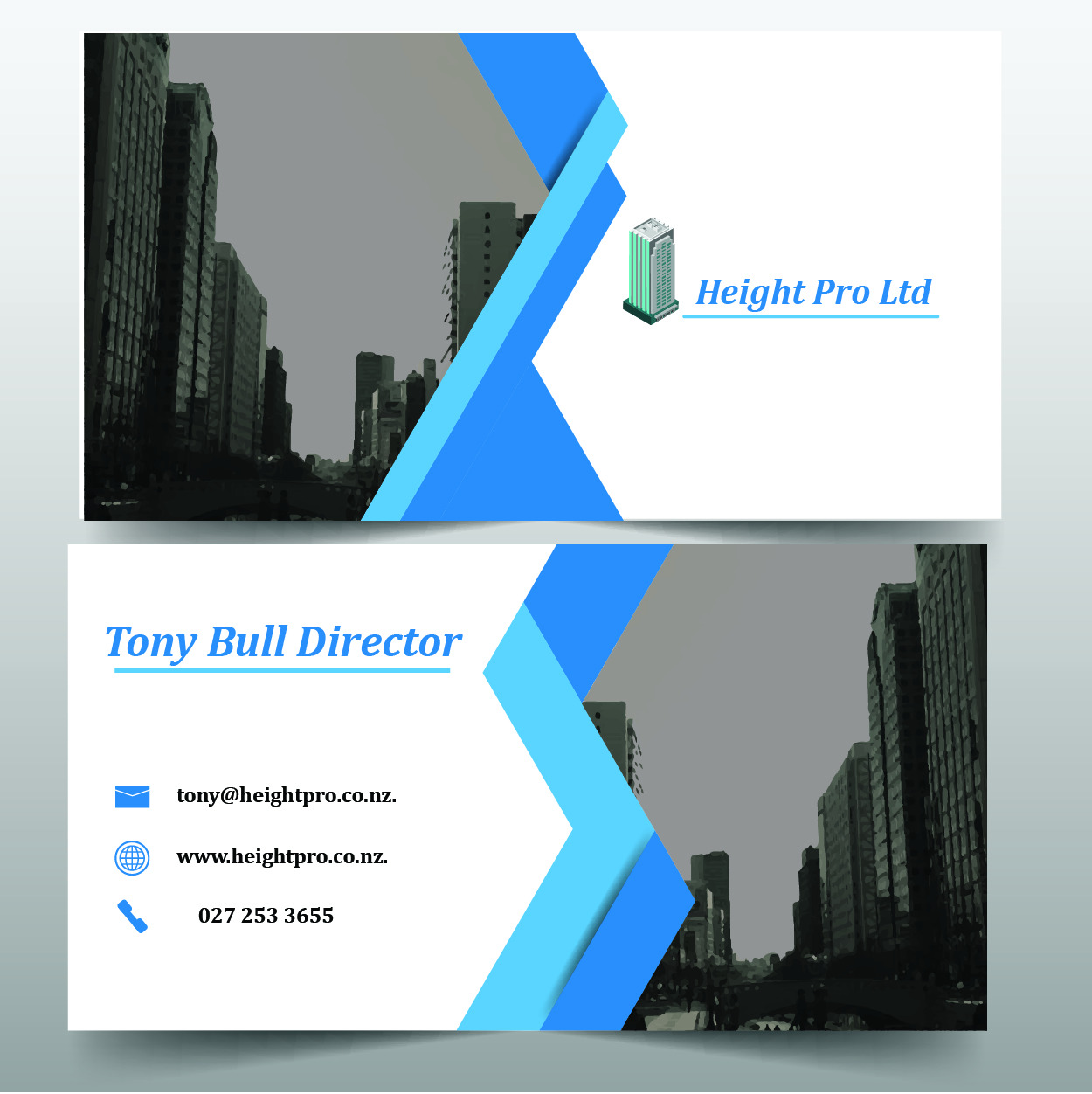 Business Card Design by Waleed Khan for Height Pro Ltd | Design #18374437
