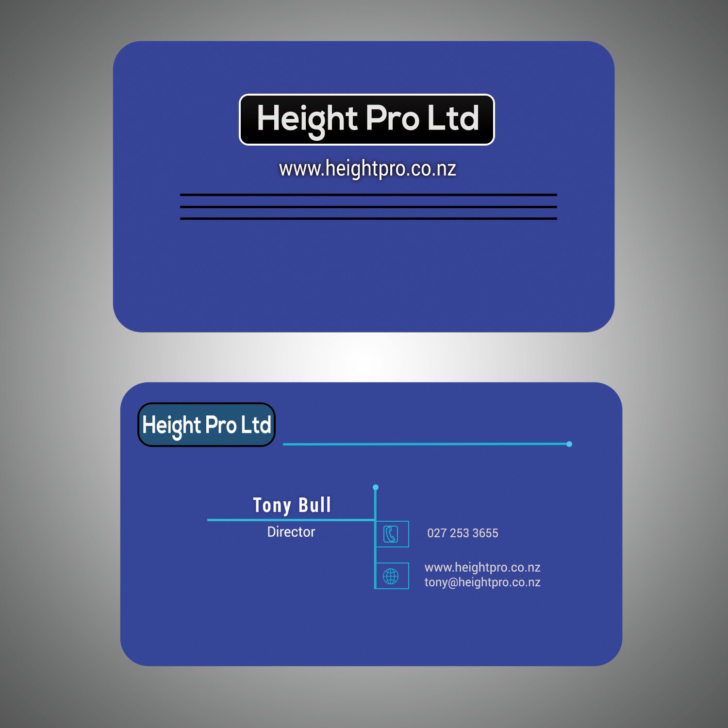 Business Card Design by Jarrin for Height Pro Ltd | Design #18371438
