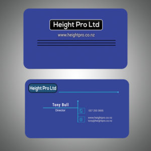 Business Card Design by Jarrin for Height Pro Ltd | Design #18371438