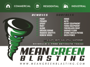 Logo-Design von Yassine Voinchet für Mean Green Blasting | Design: #18288341