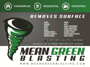 Logo-Design von Yassine Voinchet für Mean Green Blasting | Design: #18288534