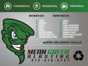 Logo-Design von Yassine Voinchet für Mean Green Blasting | Design: #18291488
