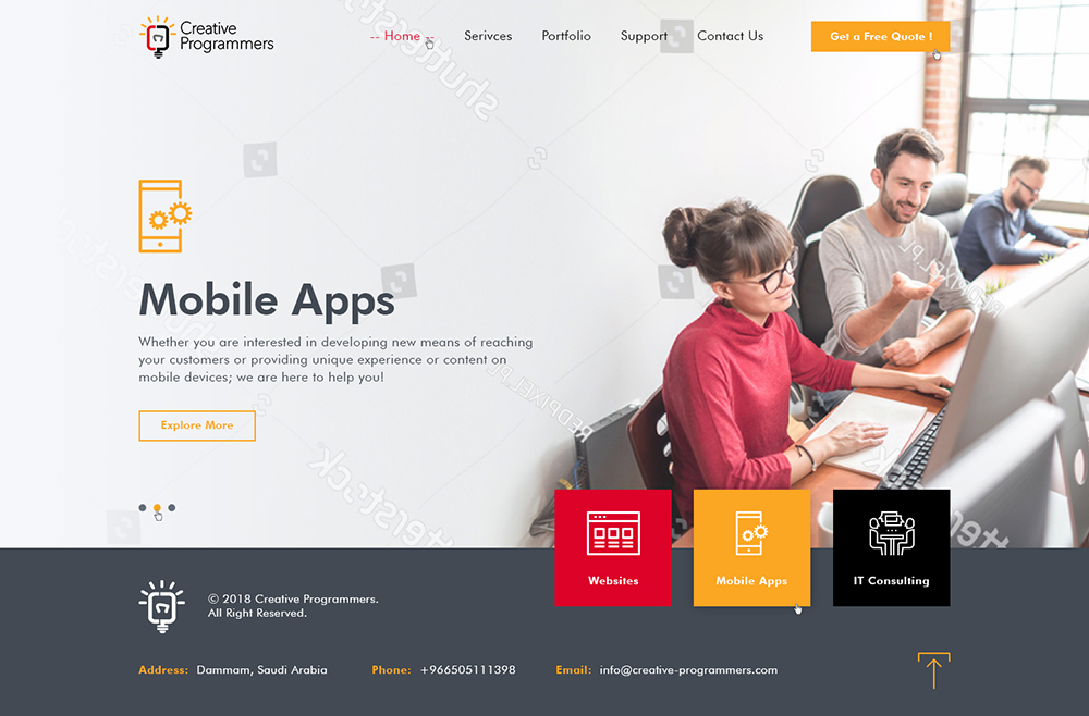Web Design by Ved Web Services for Creative Programmers | Design #18302204