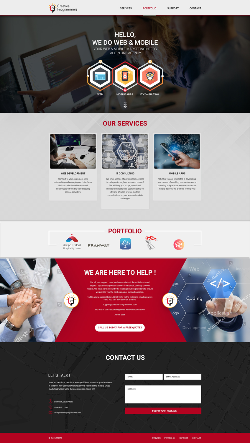 Web Design by Dexter Solutions for Creative Programmers | Design #18337264