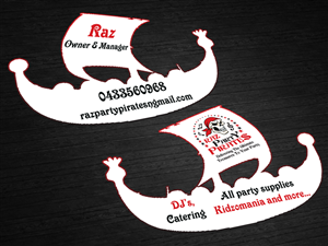 Raz Party Pirates | Business Card Design by Hardcore Design