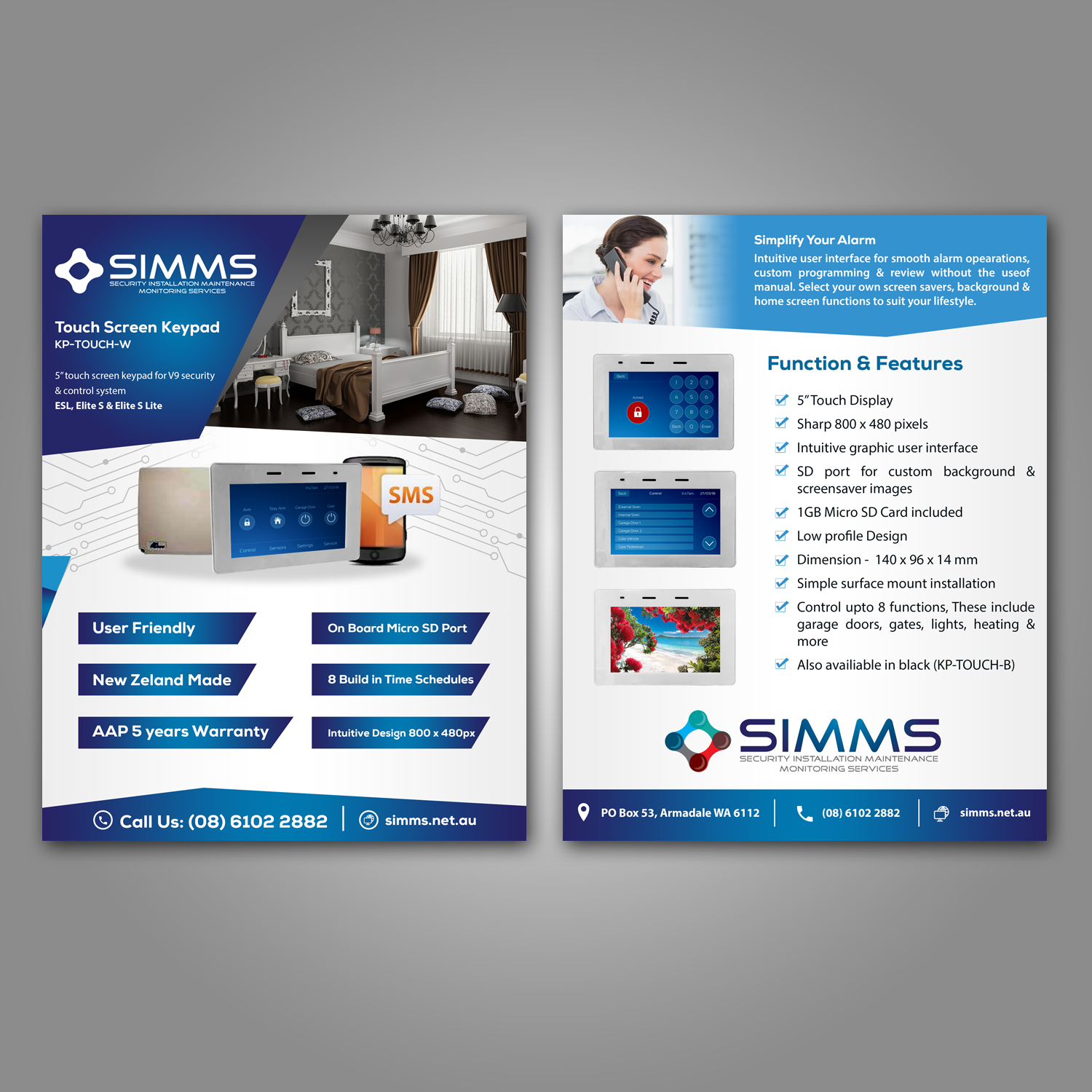 Flyer Design by Schöpfer for Security Installation Maintenance Monitoring Services | Design #18294741