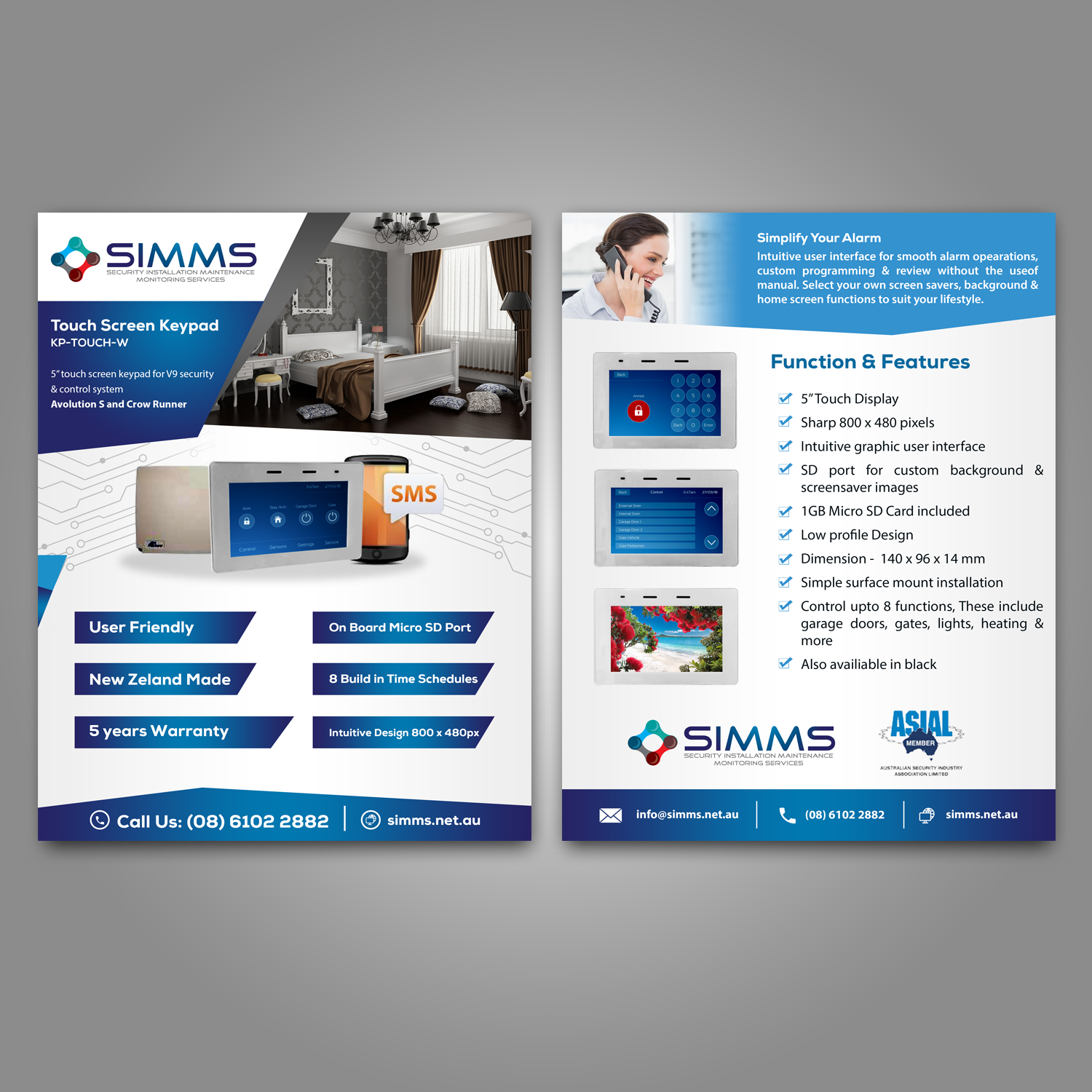 Flyer Design by Schöpfer for Security Installation Maintenance Monitoring Services | Design #18298948