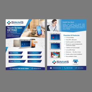 Flyer Design by Schöpfer for Security Installation Maintenance Monitoring Services | Design: #18304487