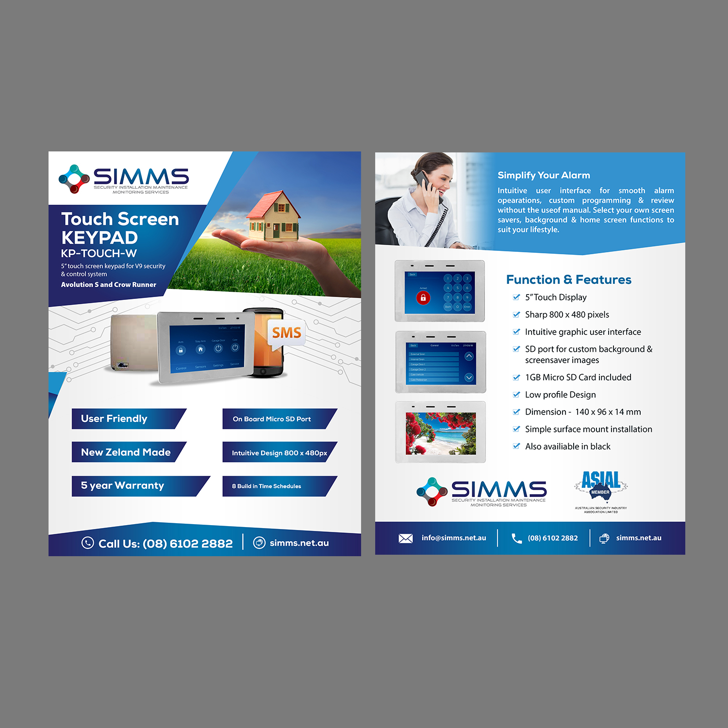 Flyer Design by Schöpfer for Security Installation Maintenance Monitoring Services | Design #18305074