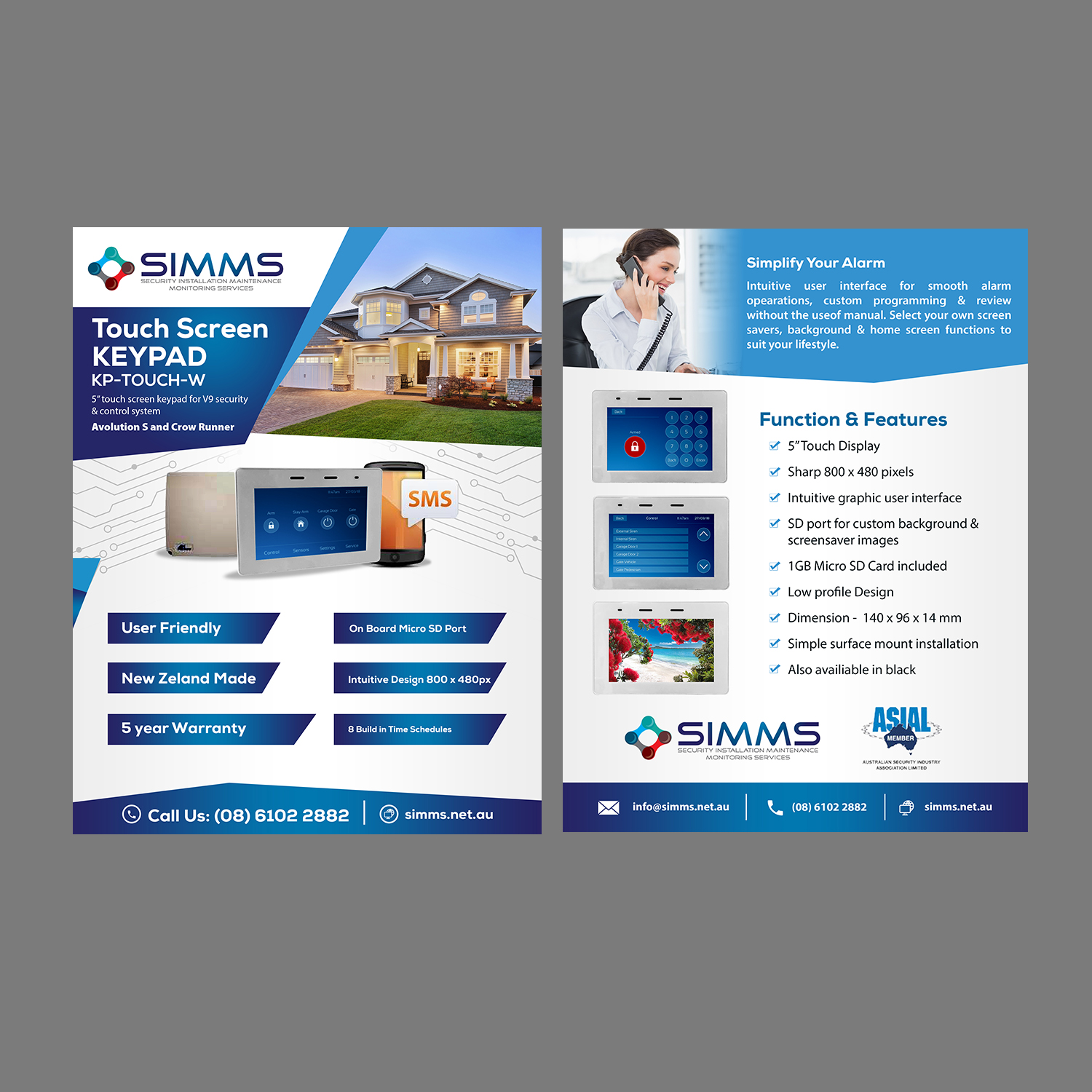 Flyer Design by Schöpfer for Security Installation Maintenance Monitoring Services | Design #18305076