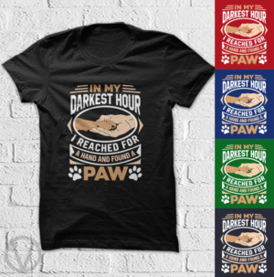 T-shirt design in the dog niche | Diseño de Camiseta por vjosh